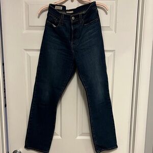 Levi's Wedgie Straight Deep Indigo Jeans